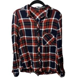 Staccato Plaid Flannel Large